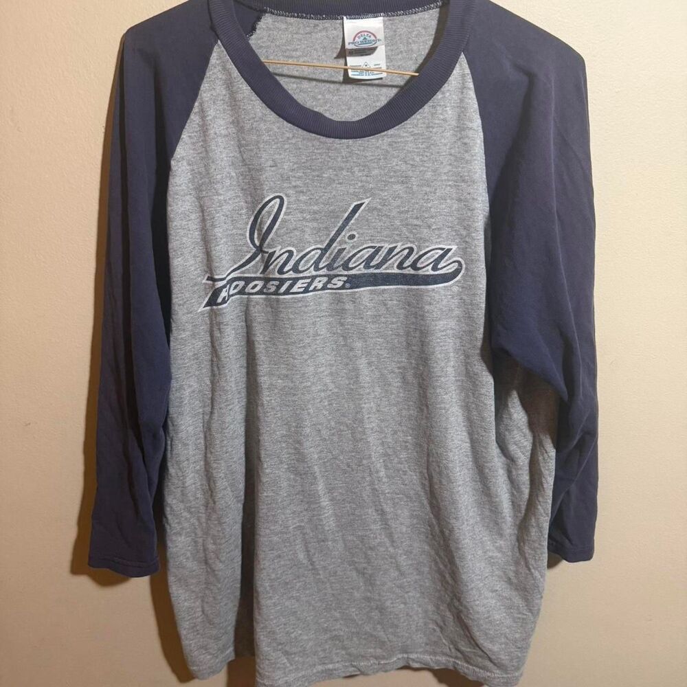 Ncaa Men's Grey and Navy Shirt